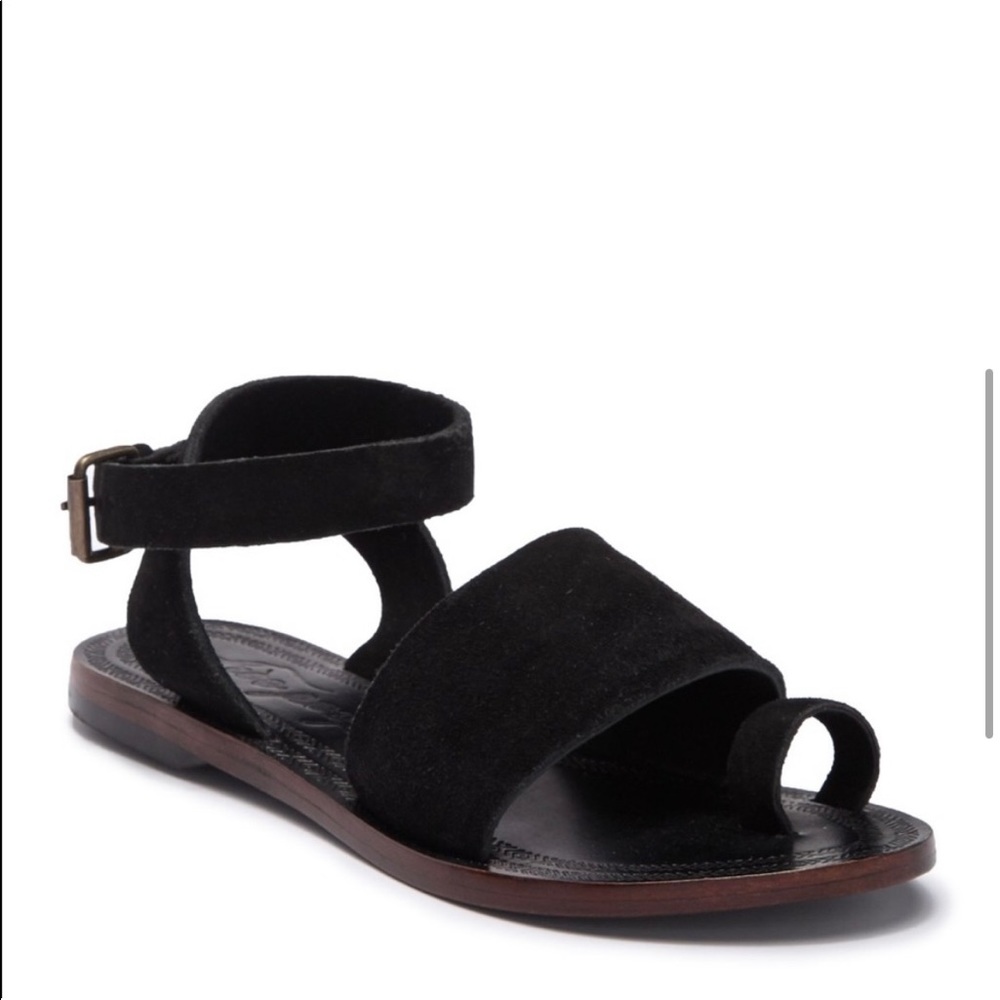 Free People Black suede Torrence sandals